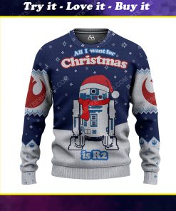 All i want for christmas is r2d2 ugly christmas sweater