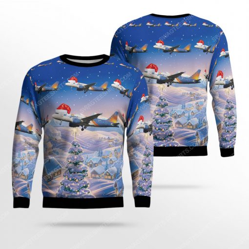 Allegiant air airbus a319-111 ugly christmas sweater