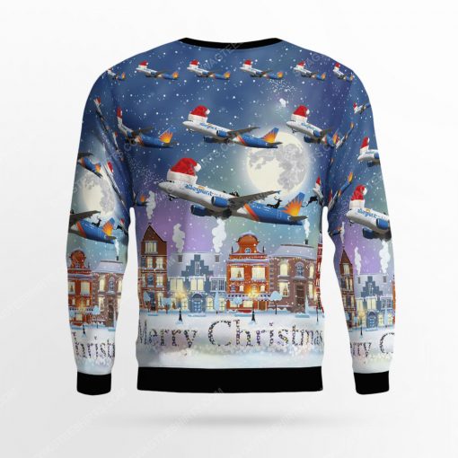 Allegiant air airbus a320-214 ugly christmas sweater