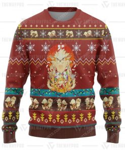Anime pokemon arcanine ugly christmas sweater