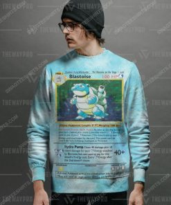 Anime pokemon blastoise knitted ugly christmas sweater