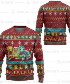 Anime pokemon characters ugly christmas sweater