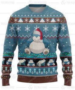 Anime pokemon snorlax ugly christmas sweater