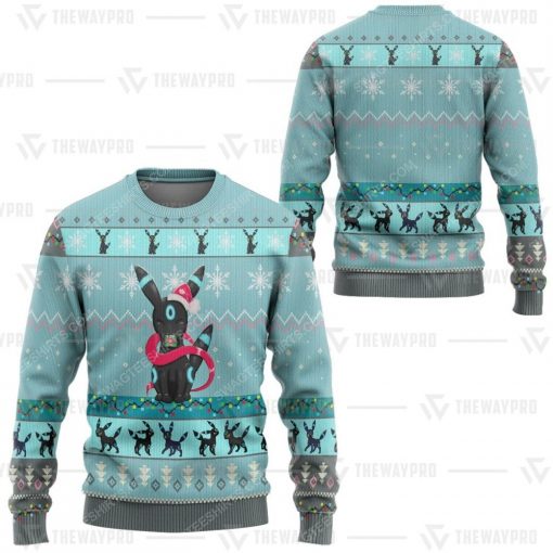 Anime pokemon umbreon ugly christmas sweater
