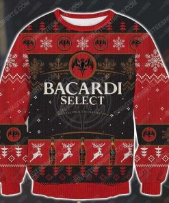Bacardi select dark rum ugly christmas sweater