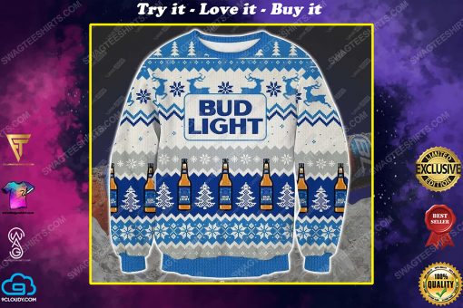Bud light beer ugly christmas sweater 1
