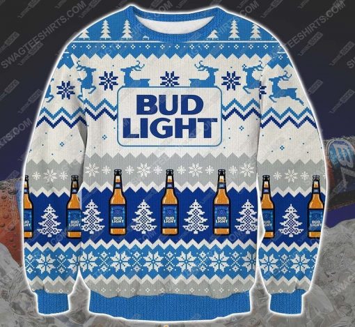 Bud light beer ugly christmas sweater - Copy