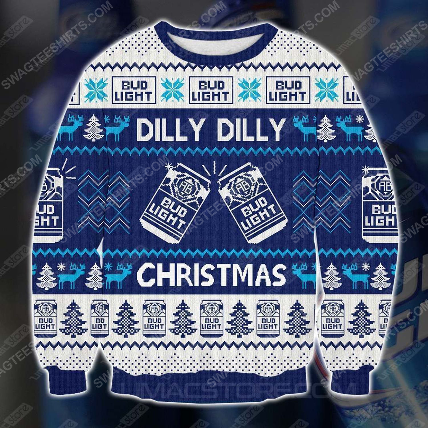 Bud light dilly dilly christmas ugly christmas sweater - Copy (2)