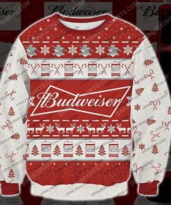 Budweiser beer all over print ugly christmas sweater