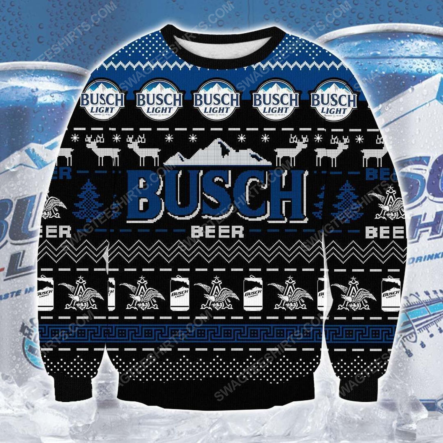 Busch beer busch light ugly christmas sweater - Copy (3)