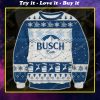 Busch latte beer all over print ugly christmas sweater 1