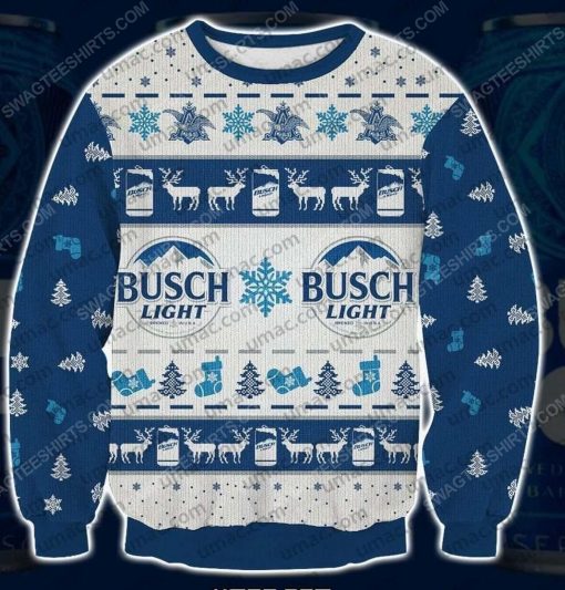 Busch light beer all over print ugly christmas sweater