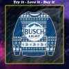 Busch light beer ugly christmas sweater 1