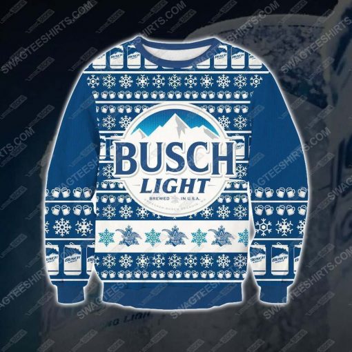 Busch light beer ugly christmas sweater