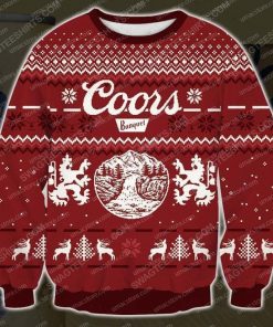 Coors banquet beer reindee ugly christmas sweater