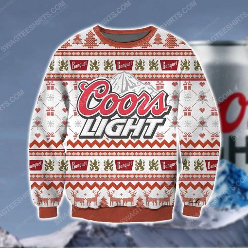 Coors light beer ugly christmas sweater