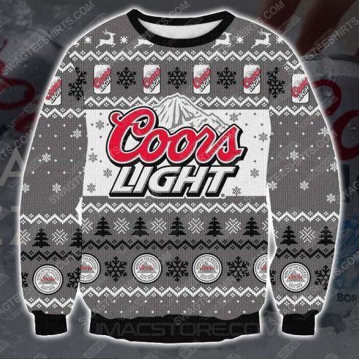 Coors light reindeer all over print ugly christmas sweater