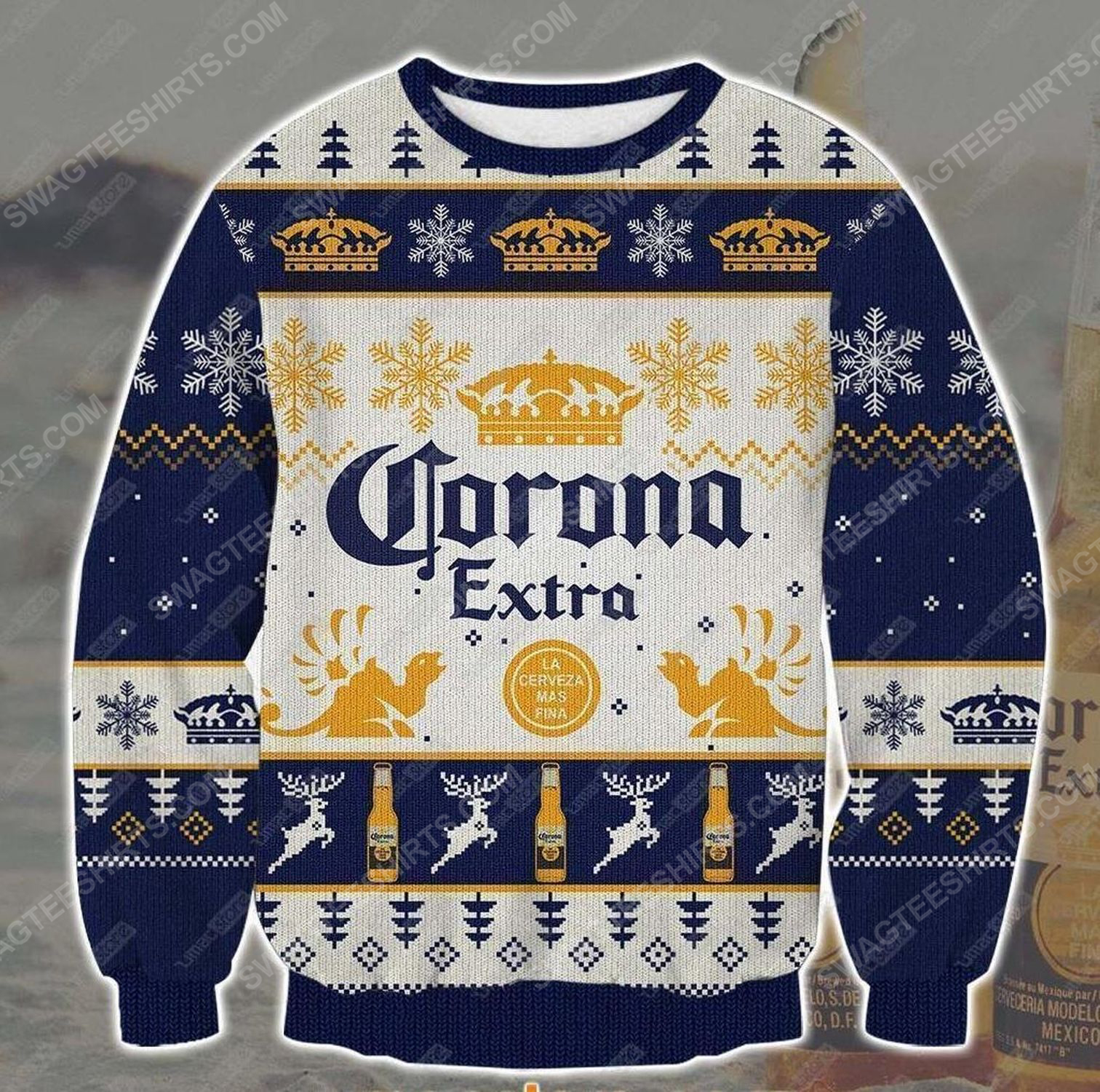 Corona extra beer ugly christmas sweater - Copy (2)