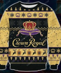 Crown royal black blended canadian whisky ugly christmas sweater - Copy (2)