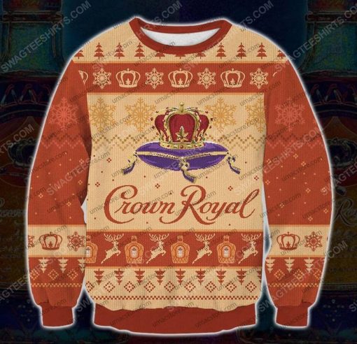 Crown royal peach whisky ugly christmas sweater - Copy (2)