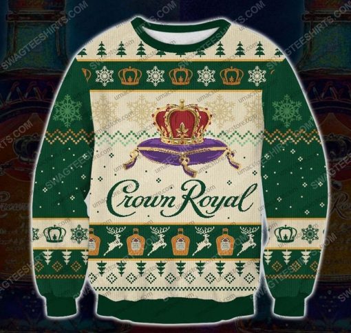 Crown royal regal apple flavored whisky ugly christmas sweater