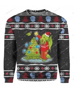 Cthulhu and christmas tree ugly christmas sweater 1 - Copy (3)