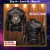 Custom marine corps proud to have served veterans moto leather jacket