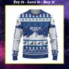 Custom name busch light beer ugly christmas sweater