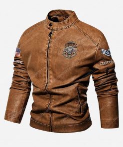 Custom united states air force proud to have served moto leather jacket