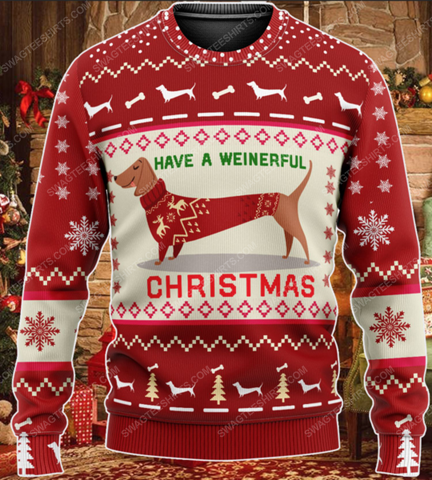 Dachshund have a weinerful christmas ugly christmas sweater