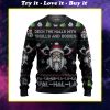 Deck the halls with skulls and bodies viking ugly christmas sweater