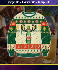 Dos equis reindeer all over print ugly christmas sweater 1