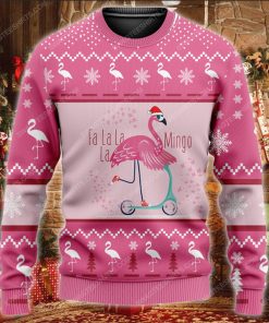 Fa la la la mingo all over print ugly christmas sweater 2