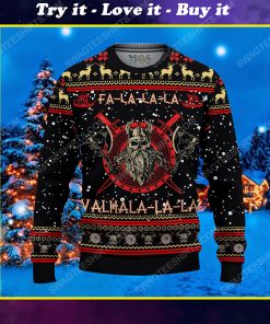 Fa-la-la-la valhalla-la viking ugly christmas sweater