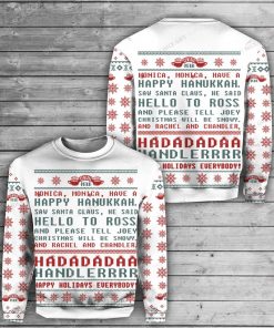 Friends tv show happy holidays ugly christmas sweater 1