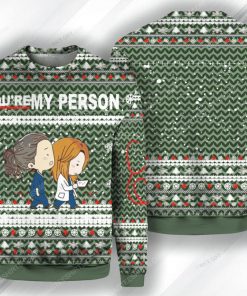 Grey's anatomy tv show you're my person ugly christmas sweater 1