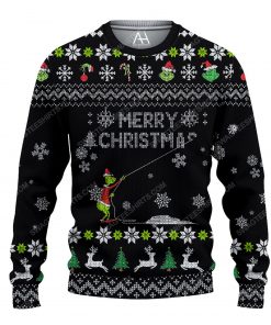 Grinch stole christmas pattern ugly christmas sweater 1