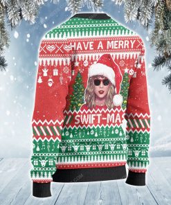 Have a merry swift-mas full print ugly christmas sweater
