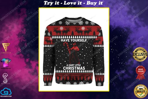 Have yourself a hary little christmas ugly christmas sweater