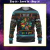 Hippie soul make love not war ugly christmas sweater