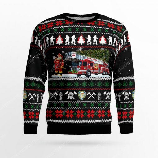 Houston fire department ugly christmas sweater