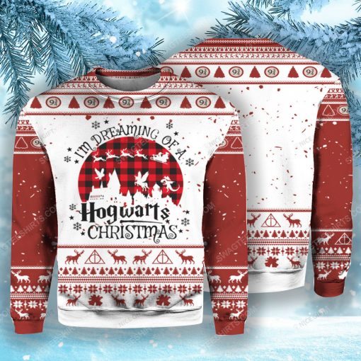 I'm dreaming of a hogwarts christmas ugly christmas sweater 1
