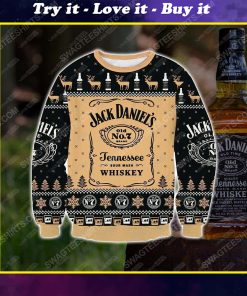 Jack daniel's tennessee whiskey ugly christmas sweater
