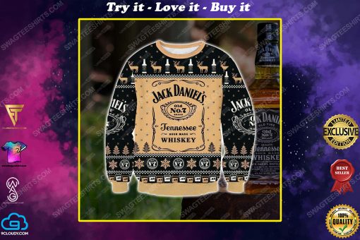 Jack daniel's tennessee whiskey ugly christmas sweater
