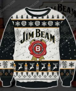 Jim beam bourbons and whiskeys ugly christmas sweater