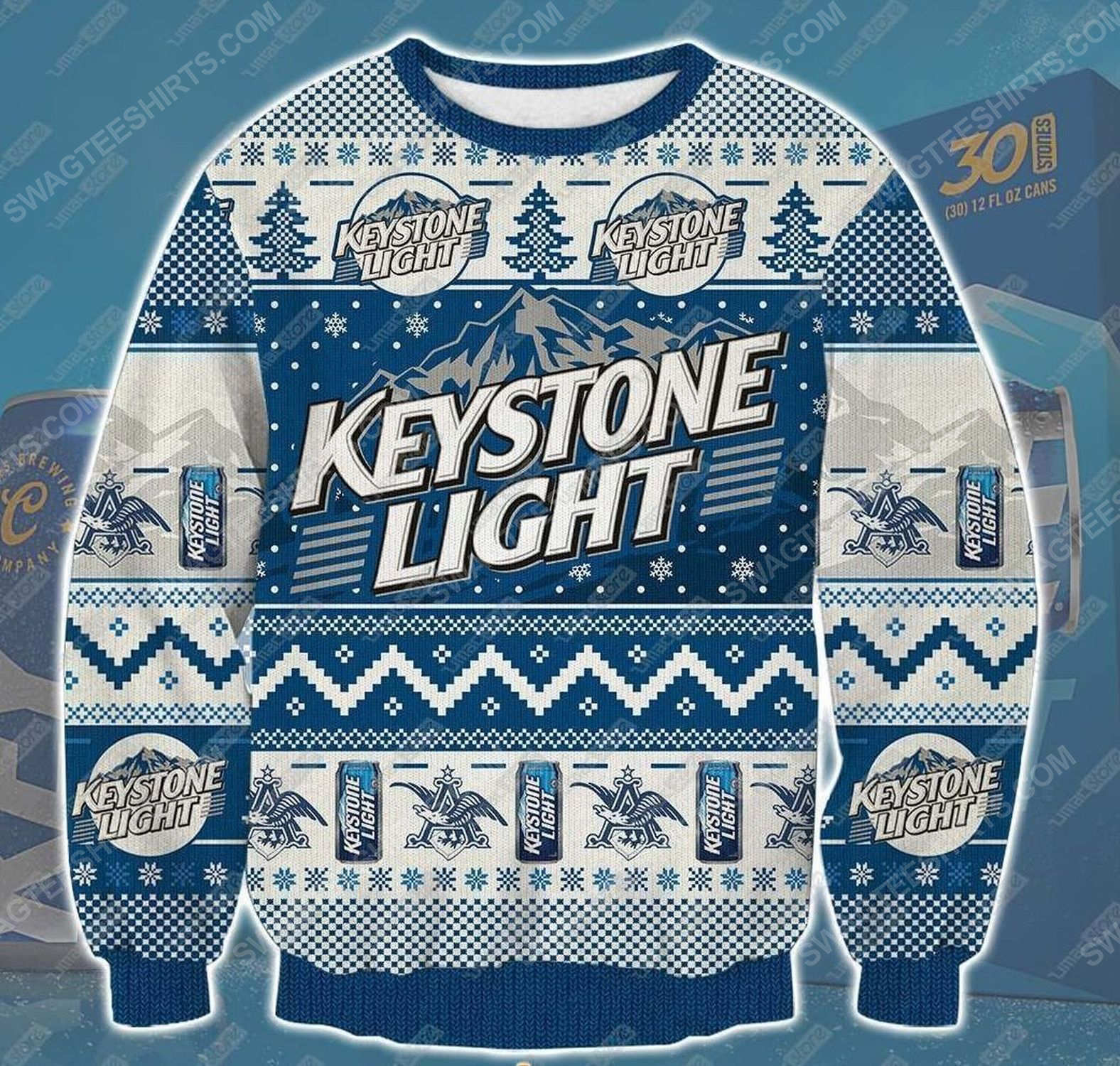 Keystone light beer ugly christmas sweater - Copy (2)