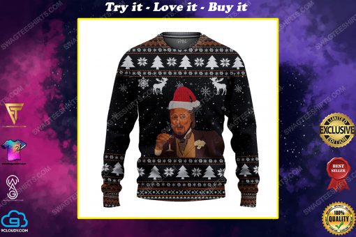 Leonardo dicaprio meme ugly christmas sweater