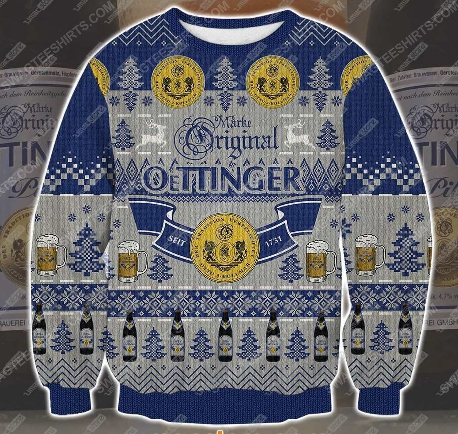 Make original oettinger brewery ugly christmas sweater - Copy (2)