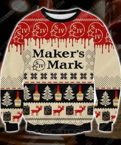 Maker's mark whisky ugly christmas sweater - Copy