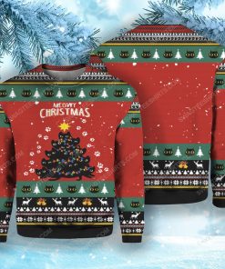 Meowy christmas tree ugly christmas sweater 1